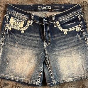 Grace Women's Blue Denim Shorts